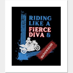 Fierce diva rider Posters and Art